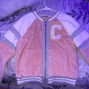 Champion Womens Super Fleece Faux Fur Jacket